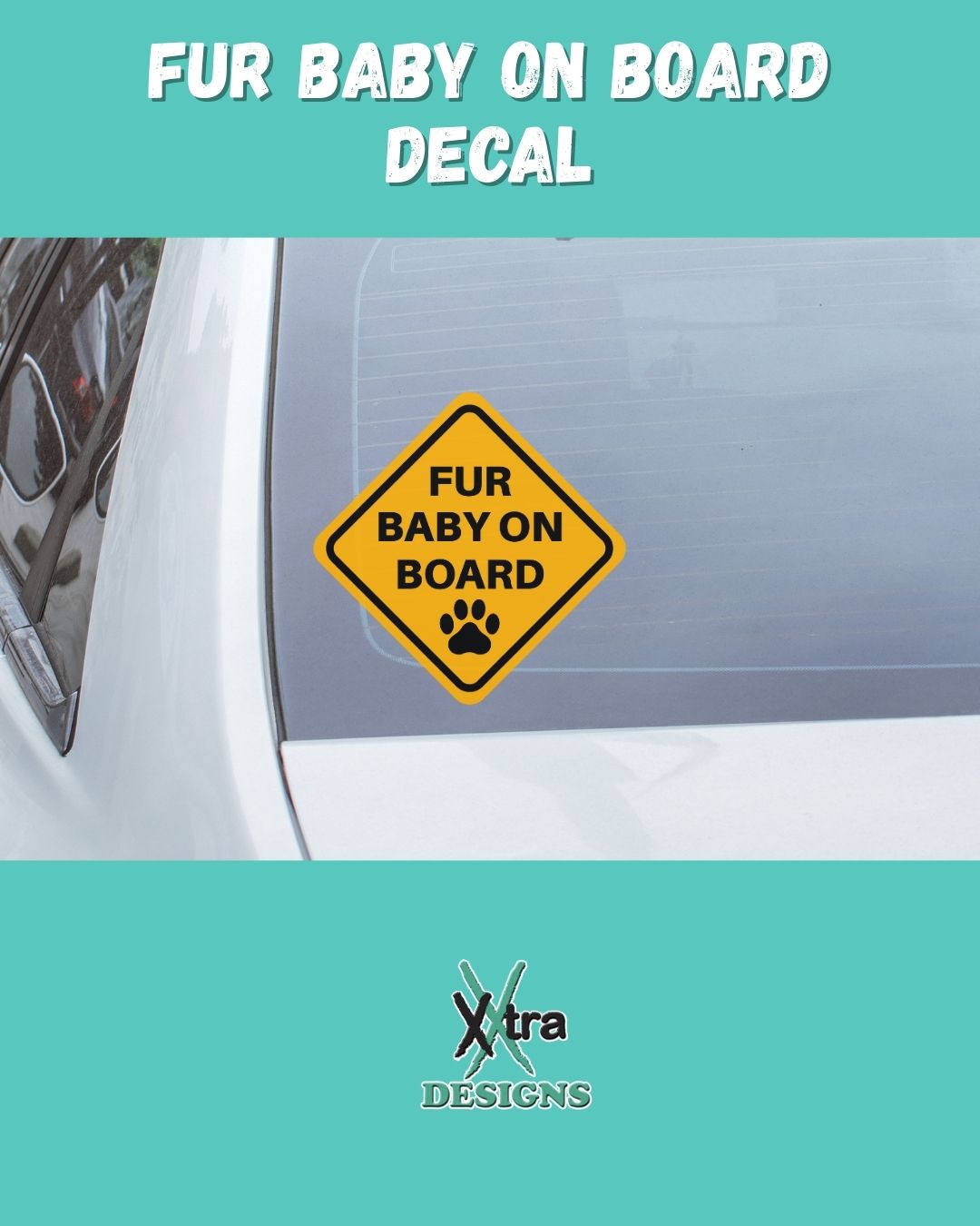 Fur Baby On Board Car Decal