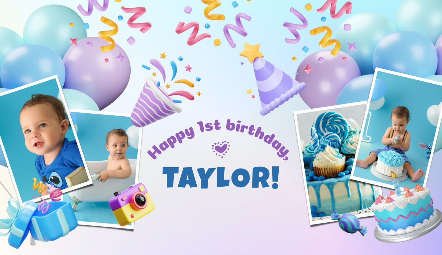 Boy Birthday Banner