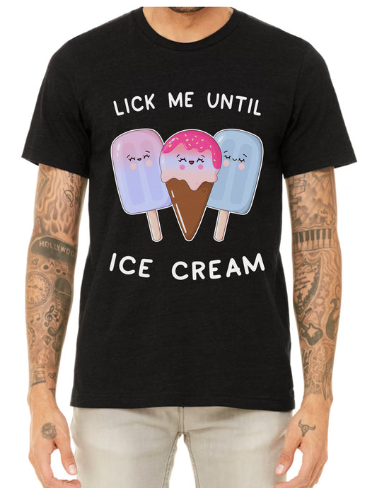 Until Ice Cream Black T Shirt