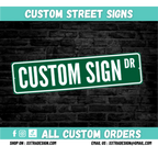 Custom Street Sign – Personalized Room Décor