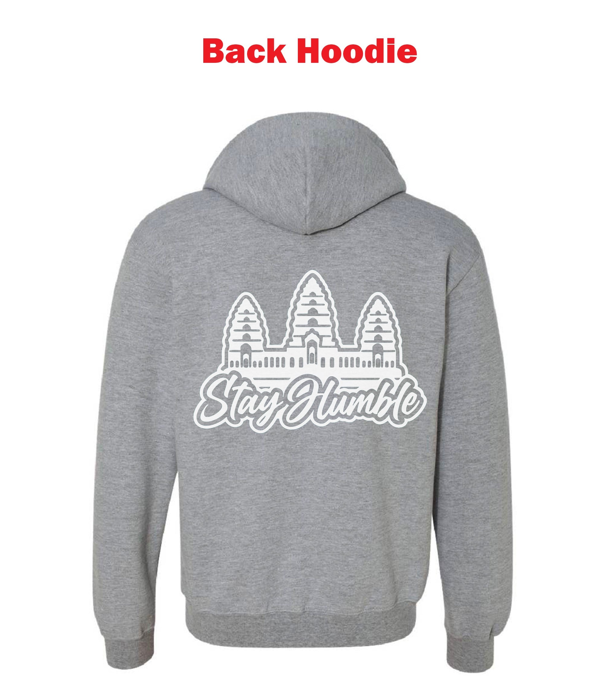 Stay Humble Hoodie Grey