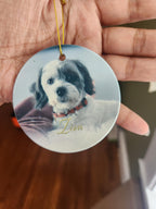 Custom Pet Ceramic Ornament - 3.5 Inch Circle