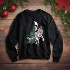 Sorta Merry, Sorta Scary: Black Christmas Crew Neck Sweater