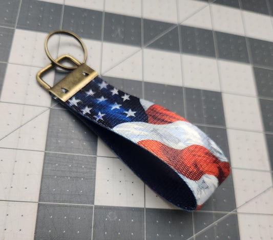 American Flag Keychain & Wristlet - Patriotic and Practical