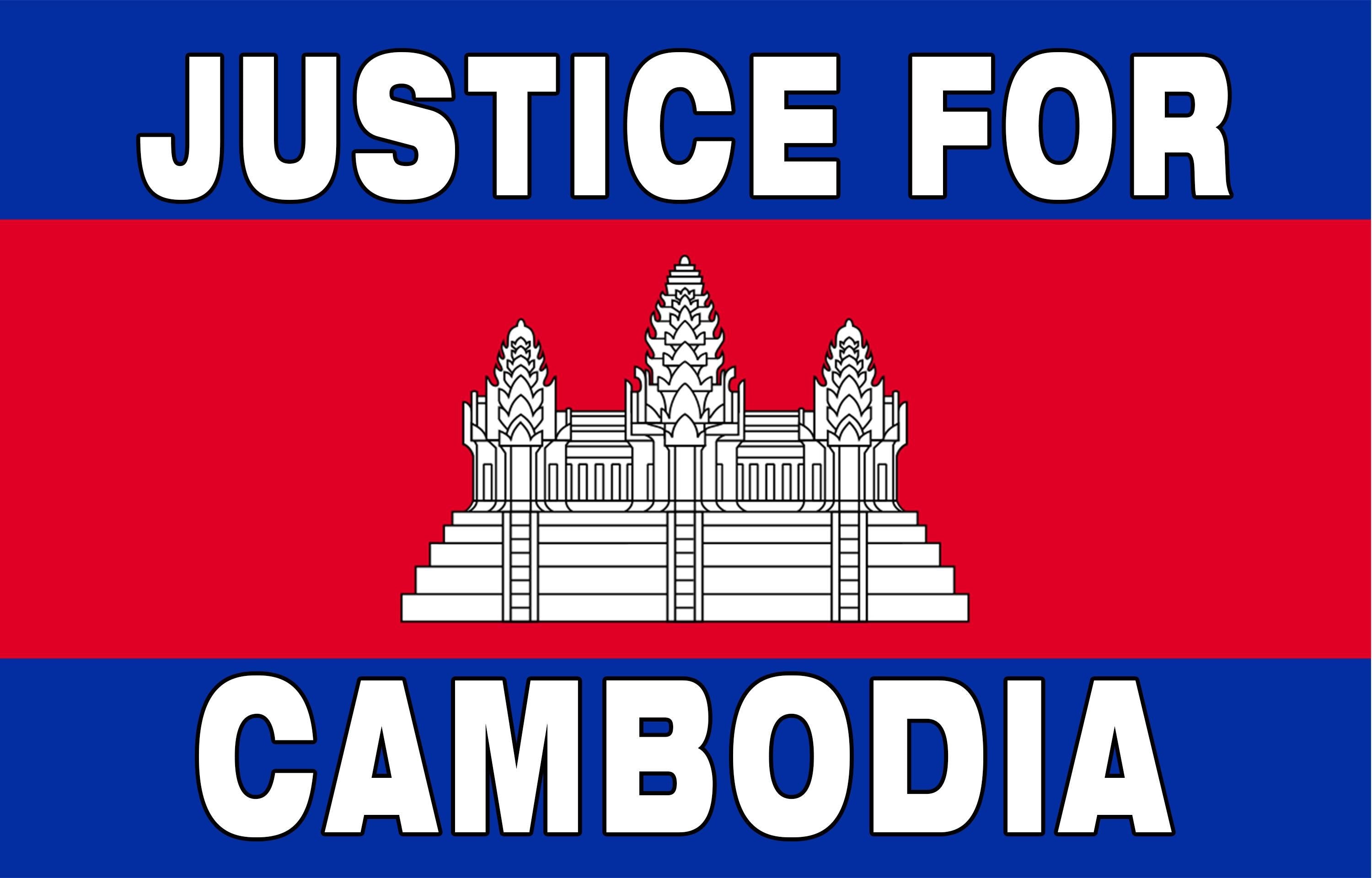 Justice for Cambodia Sticker