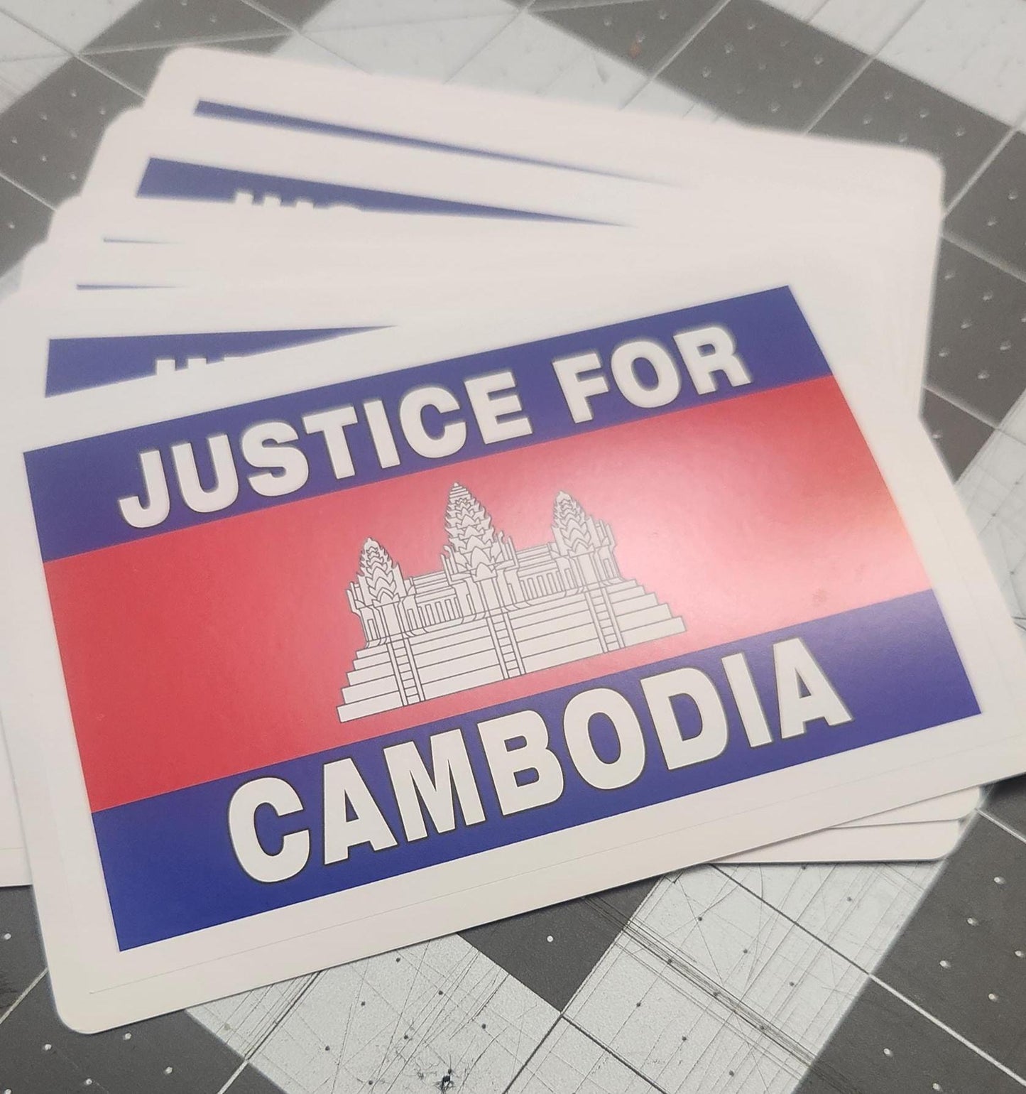 Justice for Cambodia Sticker