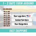 Custom Pop-Up Vinyl Banner – Vendor & Tent Banners with Grommets