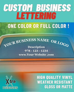 Custom Business Lettering - Vinyl Decals