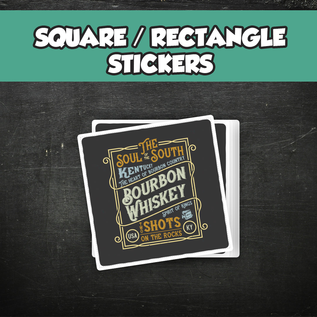 Custom Vinyl Stickers -Square