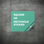 Custom Vinyl Stickers -Square