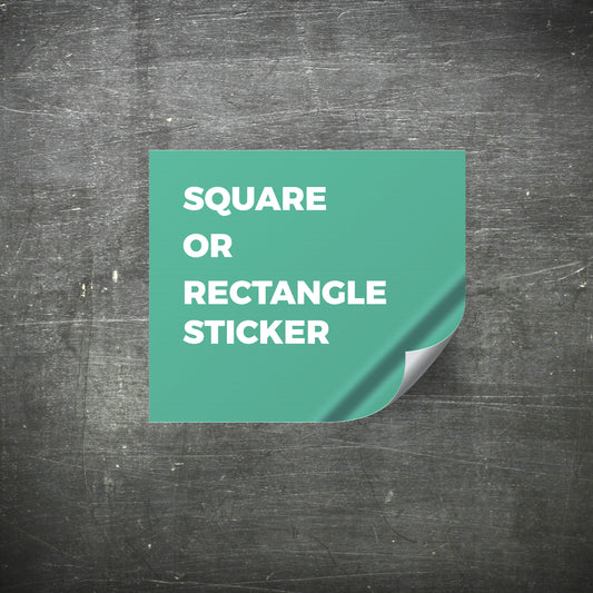 Custom Vinyl Stickers -Square
